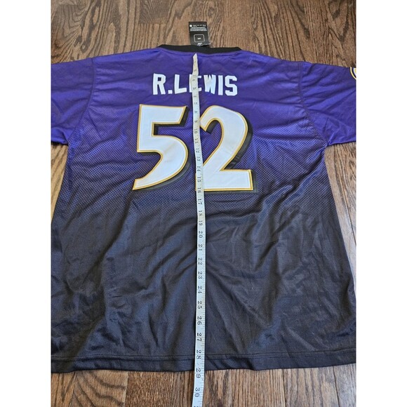 Ray Lewis #52 Baltimore Ravens NFL Nike On Field Jersey NWT Sz 48 Purple Ombre - Picture 5 of 12